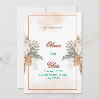 Elegante luxe trouwuitnodigingskaart kaart