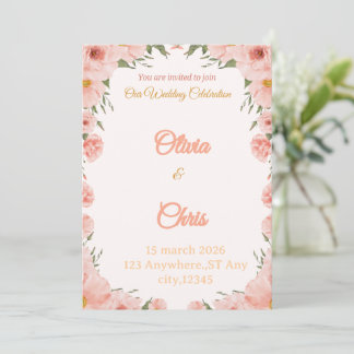 Elegante luxe trouwuitnodigingskaart kaart