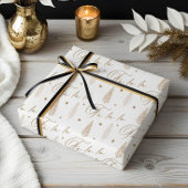 Elegante luxe vakantie Evergreen Forest Fa La La Cadeaupapier