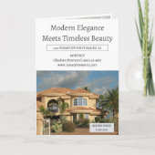 Elegante luxe vastgoed notering brochure programma (Voorkant)