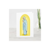 Elegante Maagd Maria Katholiek Religieus Kaart