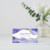 elegante maagdenpalm agaat QR code visitekaartje (Staand voorkant)