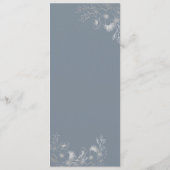 Elegante Maagdenpalm Bruiloft Menu (Achterkant)