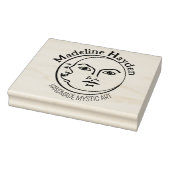 Elegante maan, Mystic Custom Logo, groot Rubberstempel (Stempel)