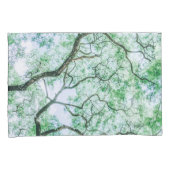 Elegante maar spookachtige bladeren en takken Kuss Kussensloop (Voorkant-Rechts)