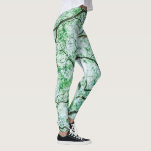 Elegante maar spookachtige bladeren en takken   Le Leggings
