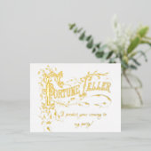 Élégante magie Show Anniversaire Fête Invitation (Debout devant)