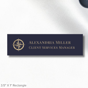 Elegante Magnetische Naambadges met Logo Naamplaatje