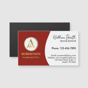Elegante magnetische visitekaartjes met logo