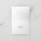 Elegante Magnolia Aquarel Bloemen Bedankkaart (Binnen)