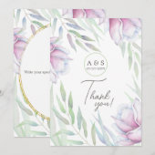 Elegante Magnolia Bloem Bedankkaart (Voorkant / Achterkant)