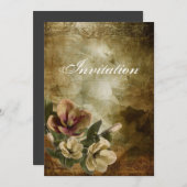 Elegante Magnolia Bruids Douche Uitnodiging (Voorkant / Achterkant)