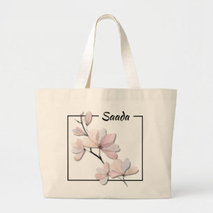 Elegante Magnolia Canvas Tasje Grote Tote Bag