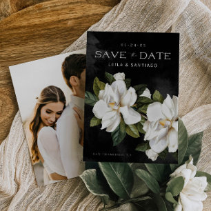 Elegante Magnolia foto Save the Date