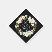 Elegante Magnolias Klasse van 2025 Afstuderen Servet (Hoek)