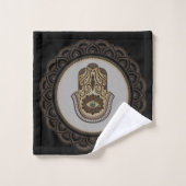 Elégante main hamsa (Gant de toilette)
