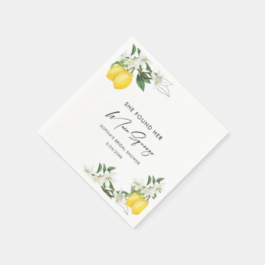 Elegante Main Squeeze Bruiloftsshower Servetten (Hoek)