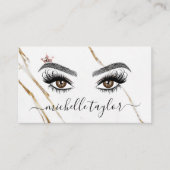 Elegante make-up artist Beauty Lash Uitbreiding oo Visitekaartje (Voorkant)