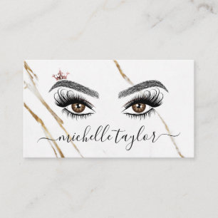 Elegante make-up artist Beauty Lash Uitbreiding oo Visitekaartje