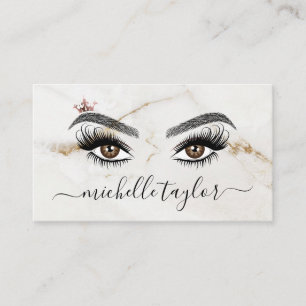 Elegante make-up artist Beauty Lash Uitbreiding oo Visitekaartje