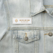 Elegante makelaar Gold Script House Logo (In situ)
