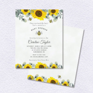 Elegante Mama naar BEE Zonnebloemen Bloemen Bloeme Kaart