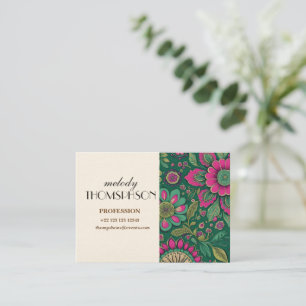 Elegante Mandala bloesems Visitekaartje