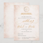 Elegante Mandala met Lord Ganesh Indiase bruiloft Kaart (Voorkant / Achterkant)