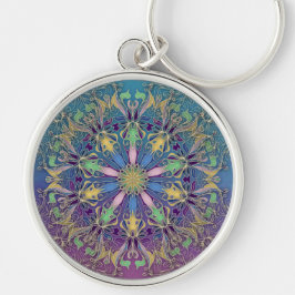 Elegante Mandala Pattern Sleutelhanger