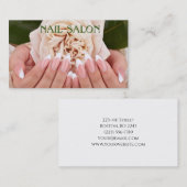 Elegante Maniküre nagel Nagelsalon Visitenkarte Visitekaartje (Voorkant / Achterkant)