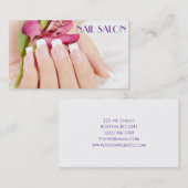 Elegante Maniküre nagel Nagelsalon Visitenkarte Visitekaartje (Voorkant / Achterkant)