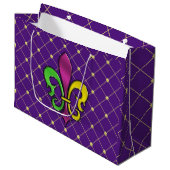 Elegante Mardi Gras Fleur De Lis Ontwerp Cadeautas (Voorkant Gekanteld)
