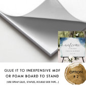 Elégante Mariage d'aquarelle céleste Affiche de bi