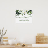 Elégante Mariage de l'orchidée blanche Affiche de (Cuisine)