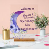 Élégante Mariage de lune de croissant violet Affic (Mariage)