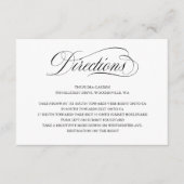 Élégante Mariage de script Instructions Carte de b (Devant)