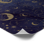 Élégante Mariage mystique céleste Affiche de bienv (Coin)