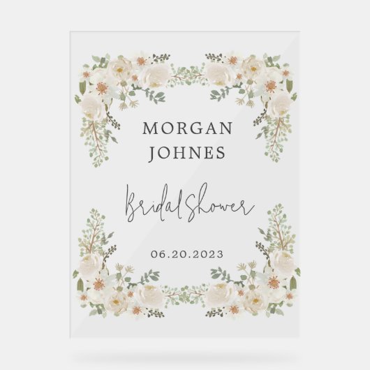 Élégante mariée florale d'ivoire (Recto)