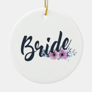 Élégante Mariée Mariage Calligraphie Ornement en C