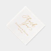 Élégante mariée mariée mariée Groom Date Merci #1 (Droite)