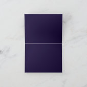 élégante marine bleu & blanc invités Cartes de siè (Intérieur)