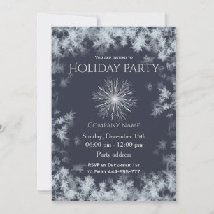 Elegante marine vorst vakantie party corporate kaart