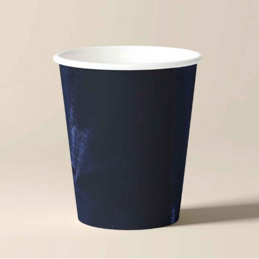 Elegante marineblauwe feestbeker papieren bekers