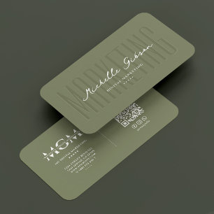 Elegante marketing minimale professionele salie visitekaartje