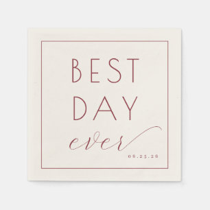 Elegante Marmer Viering Calligrafie Servet