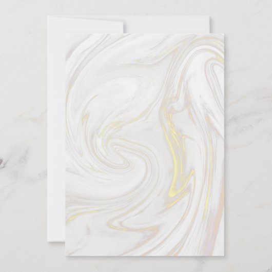 Elegante Marmeren Agate Onderscheidende Huwelijksu Kaart (Achterkant)