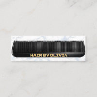 Elegante Marmeren Kapsalon Gouden Typografie
