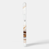 Elegante Marmeren Patronen Bruin Draaiende Telefoo Case-Mate iPhone Case (Achterkant / Links)
