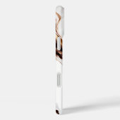 Elegante Marmeren Patronen Bruin Draaiende Telefoo Case-Mate iPhone Case (Achterkant / Rechts)