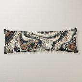 Elegante  marmeren werveling lichaamskussen (Achterkant)